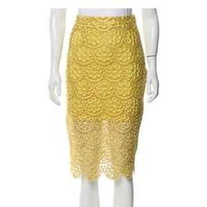 Alexis Lace pattern knee length skirt